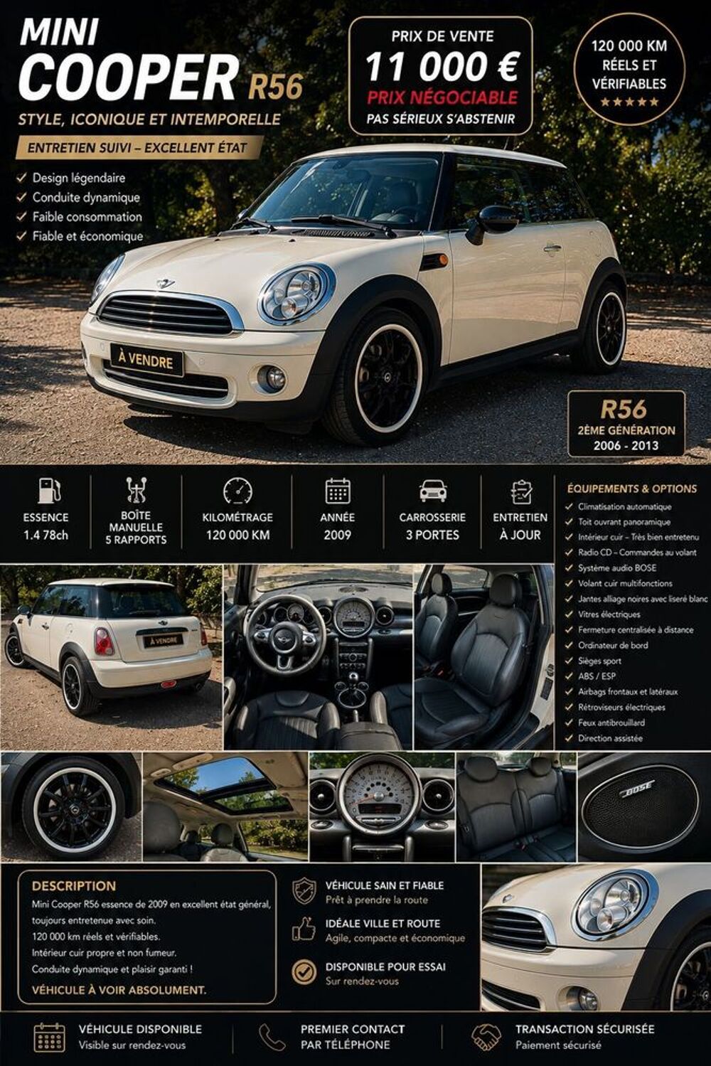 MINI COUPE Cooper R56 1.6 120 ch 2012 occasion 75001 Paris