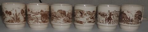 6 Mugs-tasses neuves en céramique COLOROLL KILNCRAFT ENGLAND 50 Castries (34)