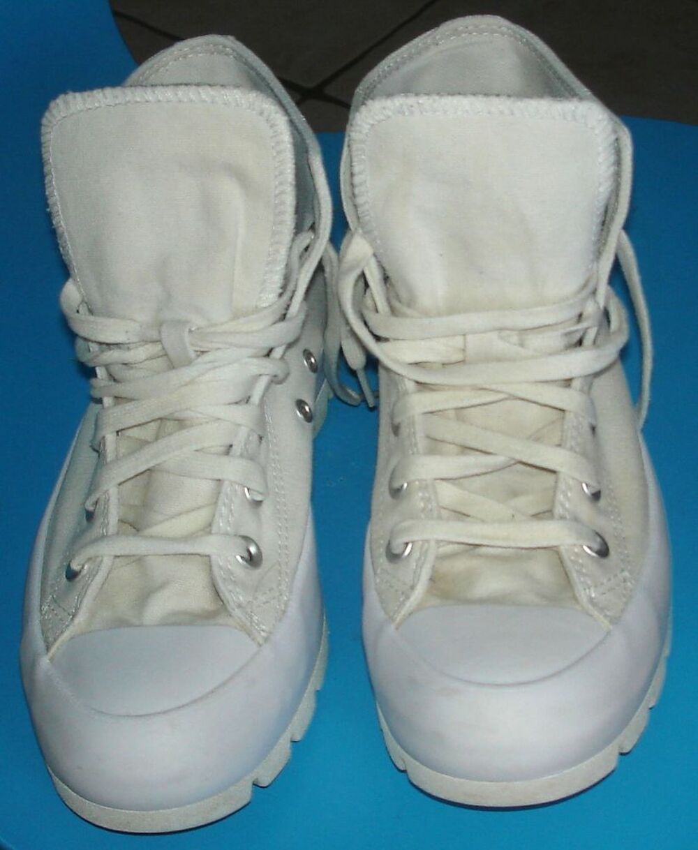Baskets Converse All Star montantes semelles Compens&eacute;es T 38 Chaussures