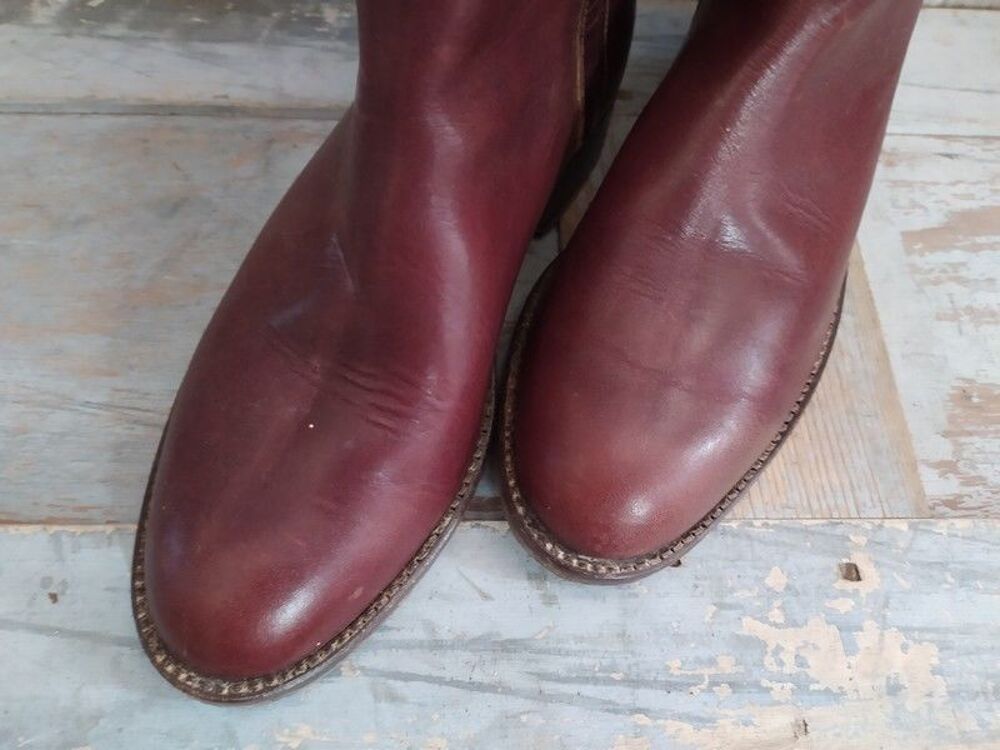 Bottes Camarguaises Cuir Cousue Goodyear 41-42
Chaussures