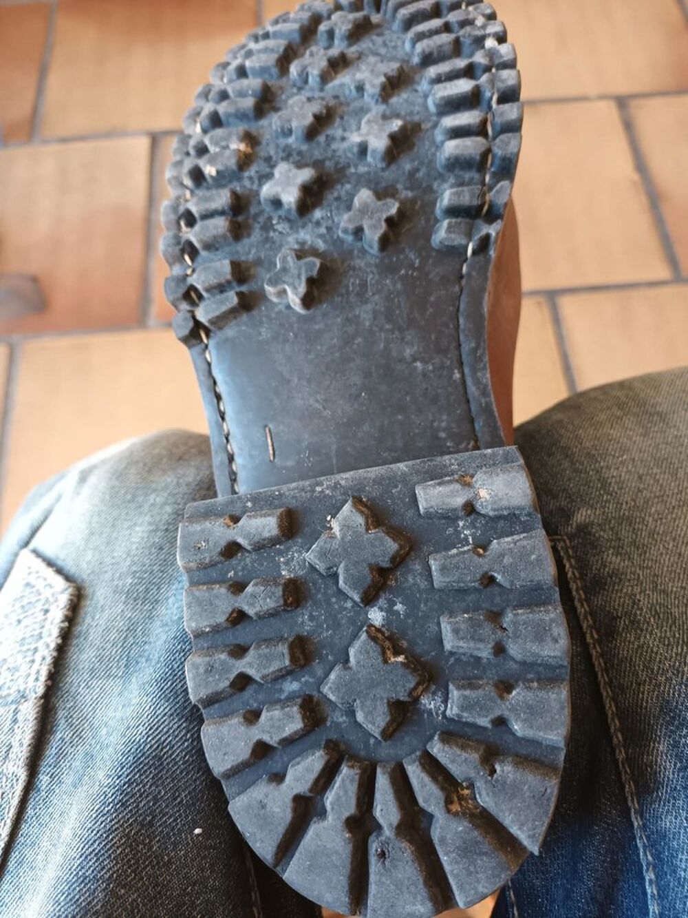 Bottes &eacute;quitation ou autre en cuir Chaussures
