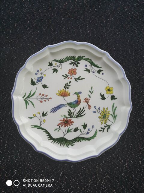 8 Assiettes a dessert giens oiseaux du paradis 80 Seysses (31)