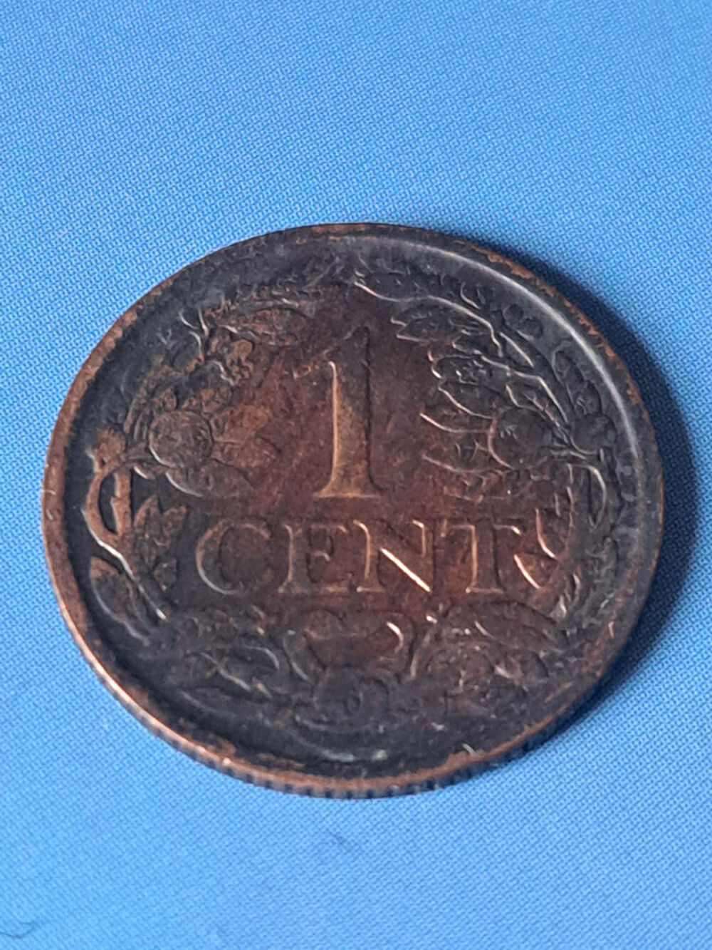 1924 Pays-Bas 1 centime, rare 