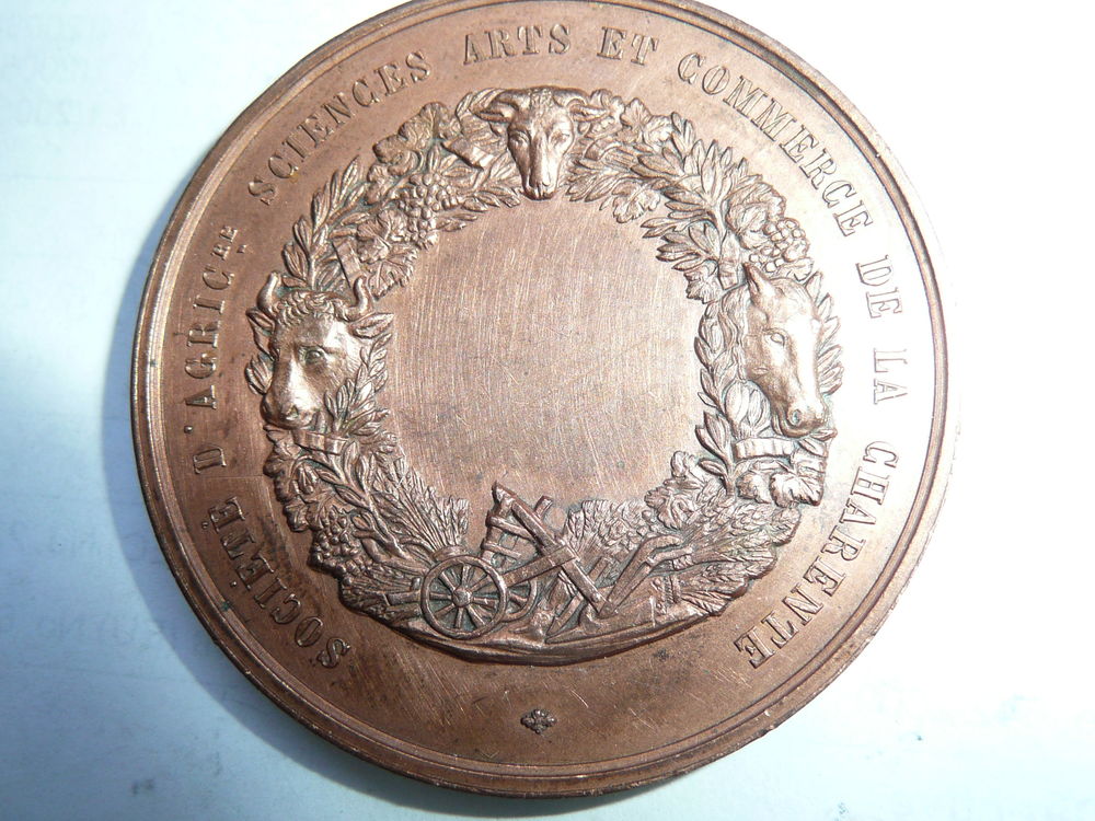 M&eacute;daille Napol&eacute;on III T&ecirc;te Laur&eacute;e Soci&eacute;t&eacute; Agricole 