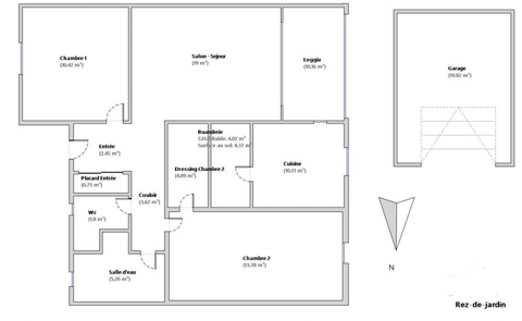  Appartement � louer 3 pi�ces 75 m� Saint-martin-de-crau