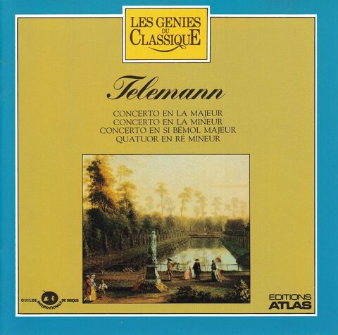 CD    Telemann      Concertos, Quatuor 5 Antony (92)
