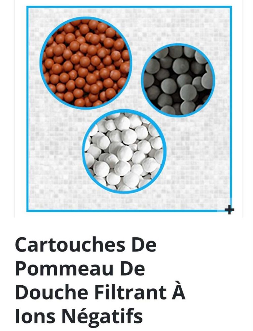 Lot neuf de Cartouches De Pommeau De Douche Filtrant a Ions N&eacute;gatifs Electroménager