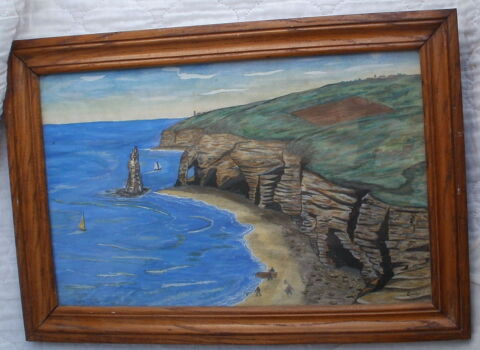 Tableau sign� CORTES : les falaises d'Etretat 40 Montauban (82)