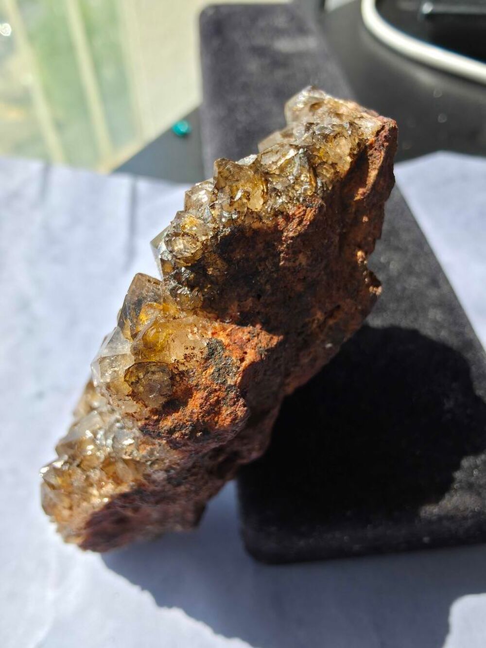 Pi&egrave;ce Unique Quartz Fum&eacute; Naturel du Congo-8,4 cm 