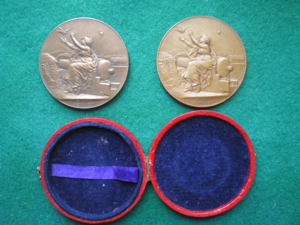 M&eacute;dailles du Minist&egrave;re de la Guerre 1870-1871. 