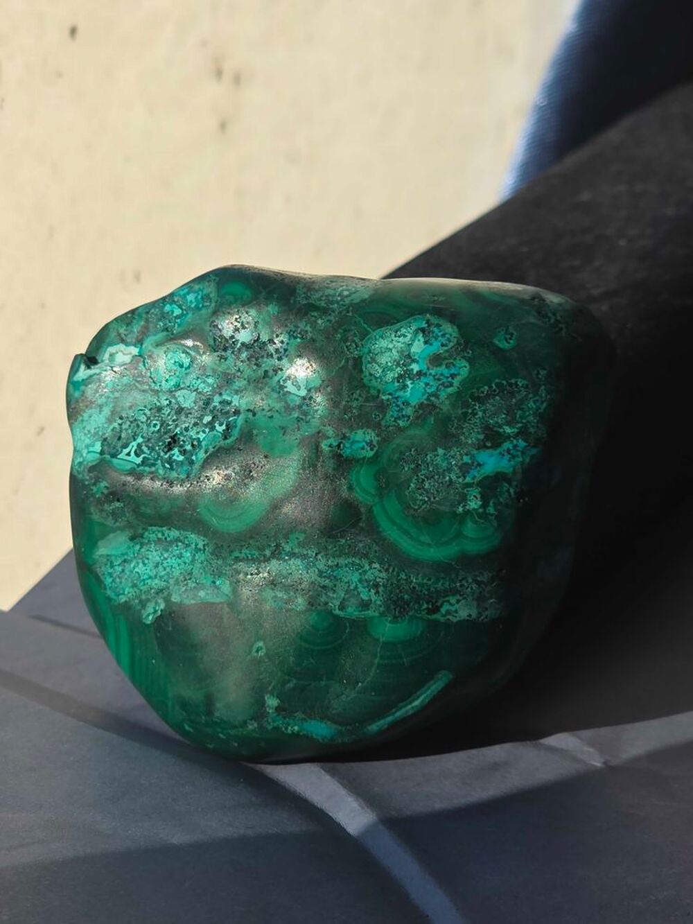 Pierre de Malachite Chrysocolle Naturelle-Katanga 181g 