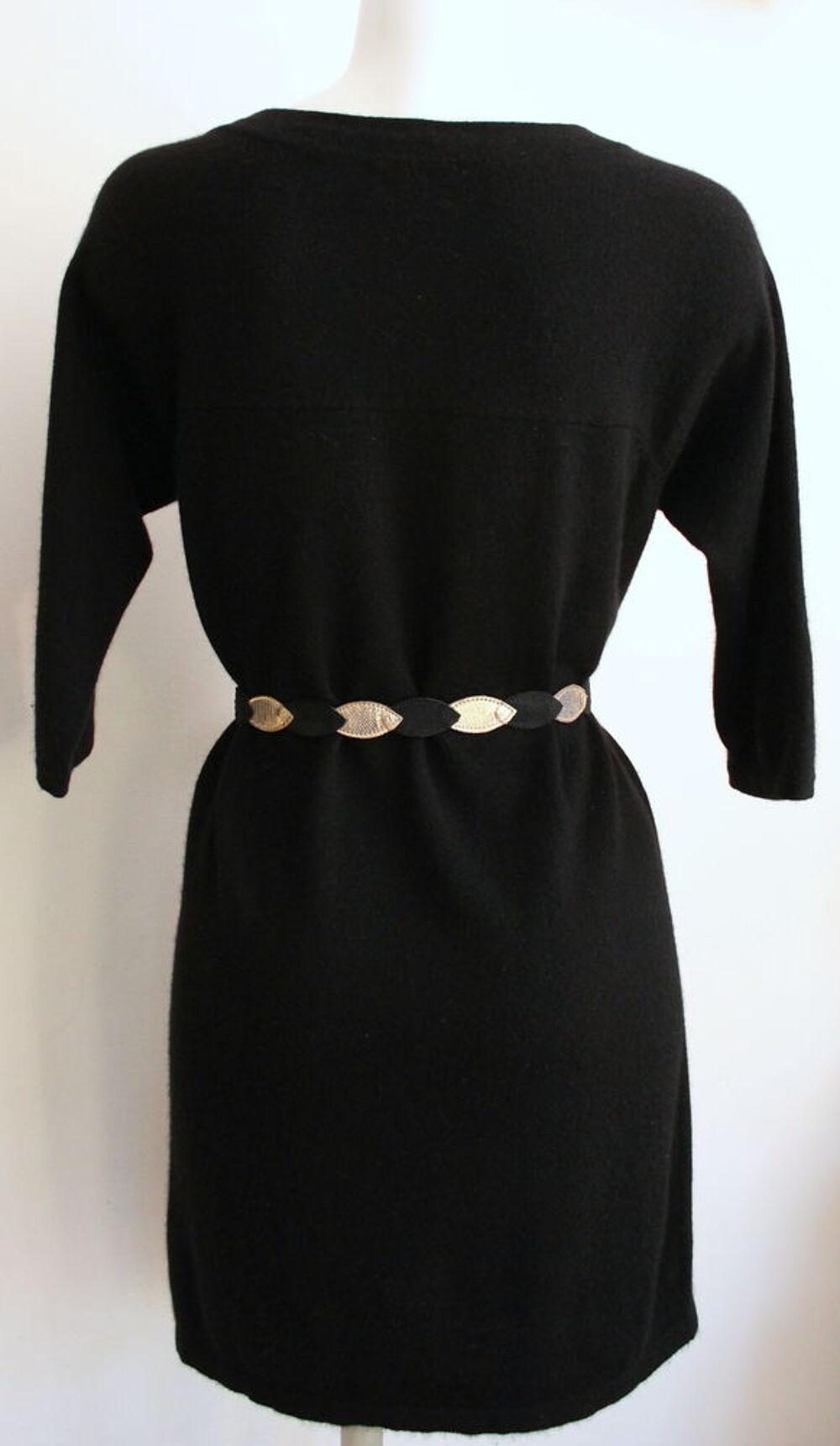 Robe cachemire noire ERIC BOMPARD T.XL Vêtements