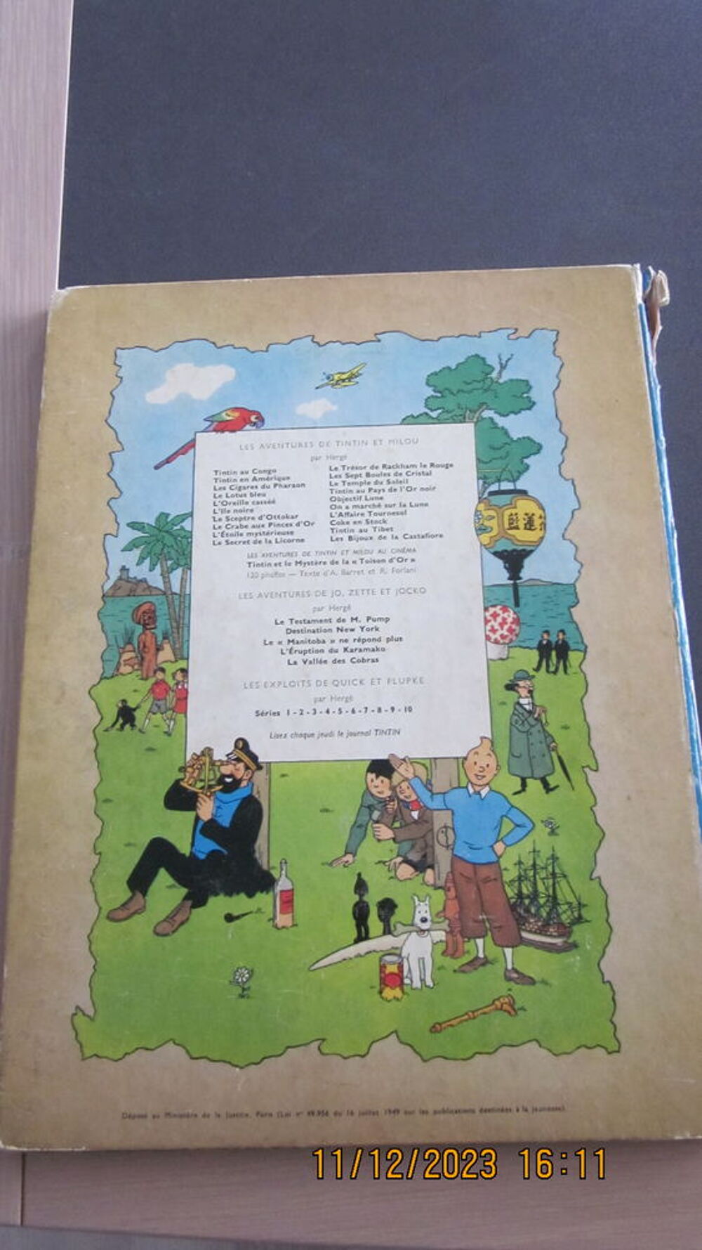 B D TINTIN LE SEPTRE D'OTTOKAR DE 1964 D I Livres et BD