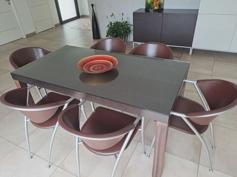 Ensemble Table 6-8p + buffet_ Kronos _design italien 849 Saint-Aubin-du-Cormier (35)