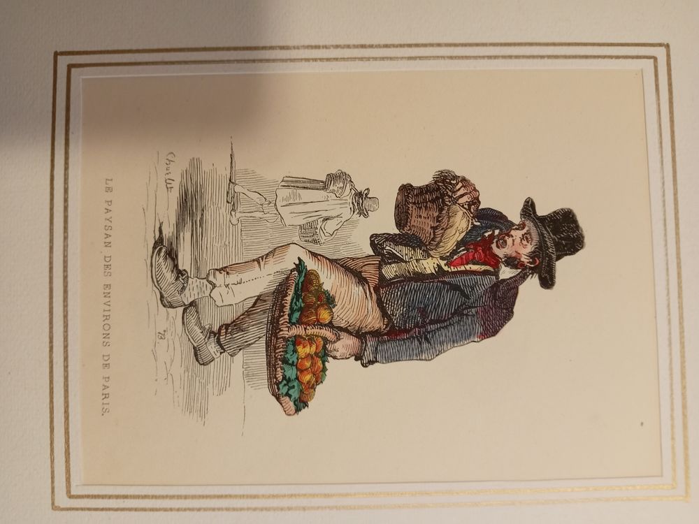 GRAVURES ORIGINALES de 1830 COSTUMES REGIONAUX 
