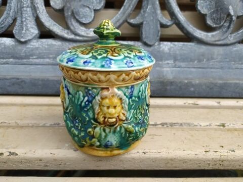 Ancien Pot � Tabac Fa�ence Barbotine Onnaing   35 Loches (37)