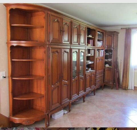 Biblioth�que merisier /�l�ments adaptable. Saint-Pierre-le-Vieux (85)