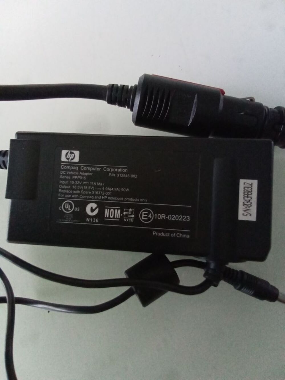 HP alimentation, connectique Matériel informatique