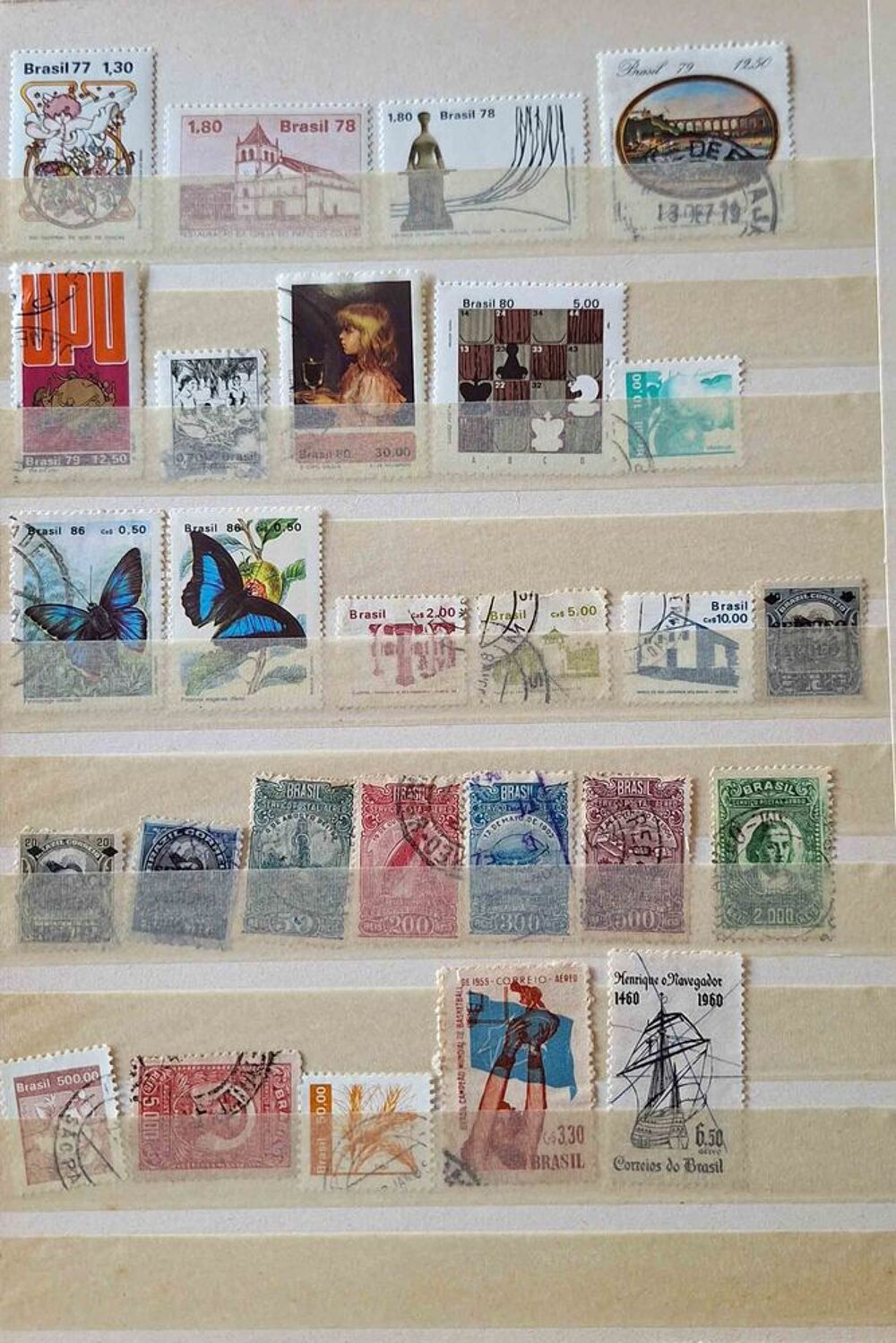 S&eacute;rie de timbres de collection du Br&eacute;sil (Bolivie) 