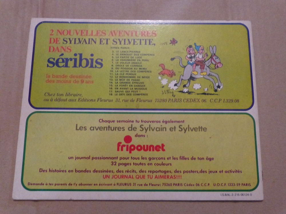 BD SYLVAIN ET SYLVETTE N&deg; 84 L ECRAN MAGIQUE Livres et BD