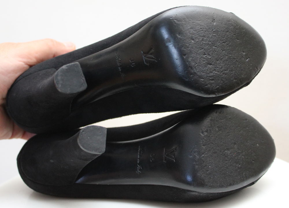 Escarpins noir LOUIS VUITTON T.37 .Fr Chaussures