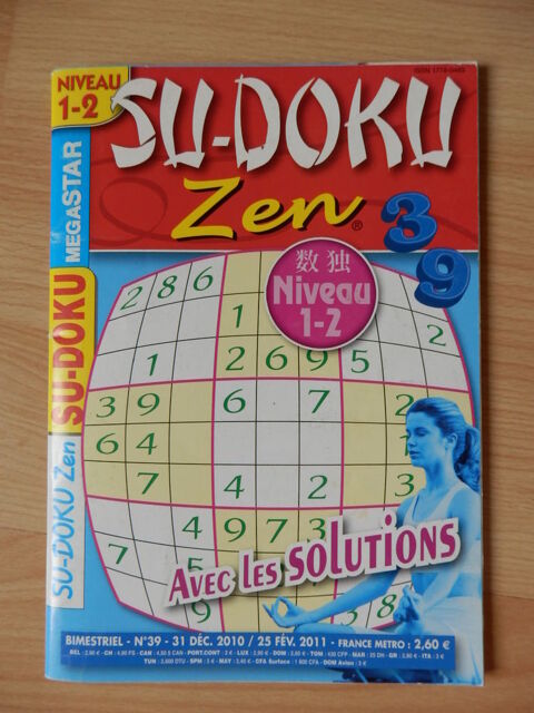 Sudoku Niveau 1-2 : NEUF Évry (91)