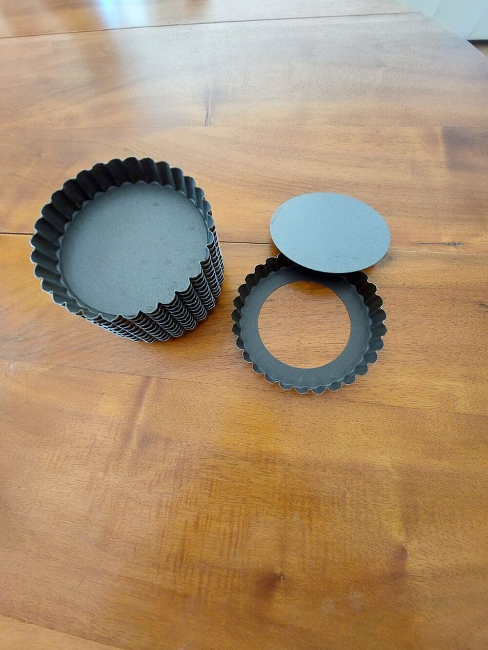 12 moules ronds &agrave; tartelettes Cuisine