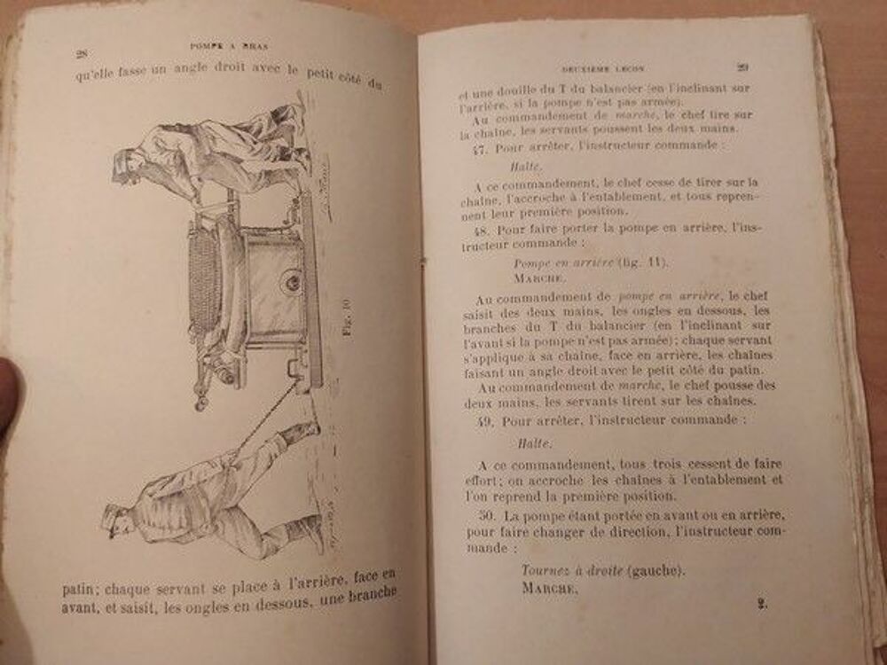 Th&eacute;orie des Sapeurs Pompiers Encyclop&eacute;die Roret ca1900 Livres et BD