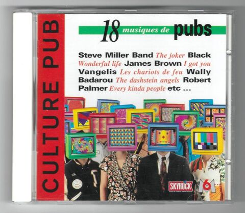 CULTURE PUB -CD 18 TITRES- STEVE MILLER BAND - JAMES BROWN - 5 Roncq (59)