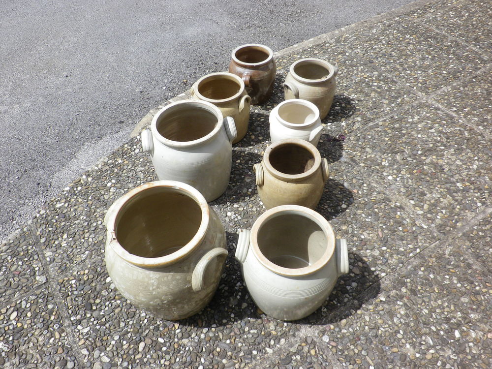 Pots en gr&egrave;s vintage Décoration