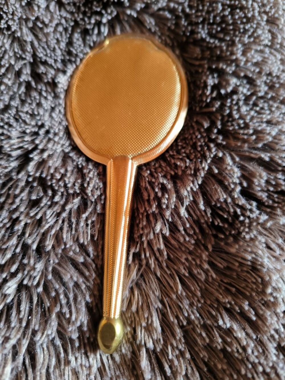 Miroir de poche dor&eacute; vintage Décoration