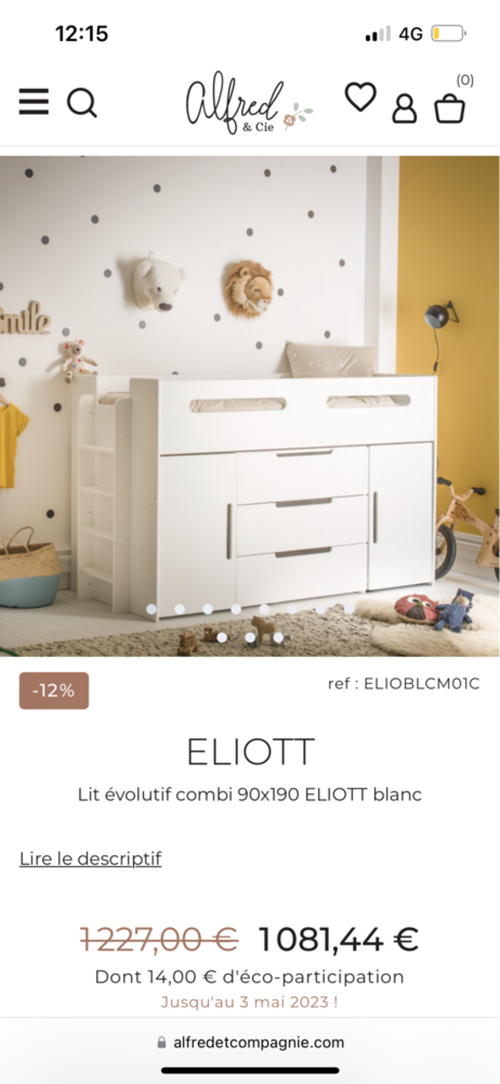 Chambre compl&egrave;te enfant Meubles