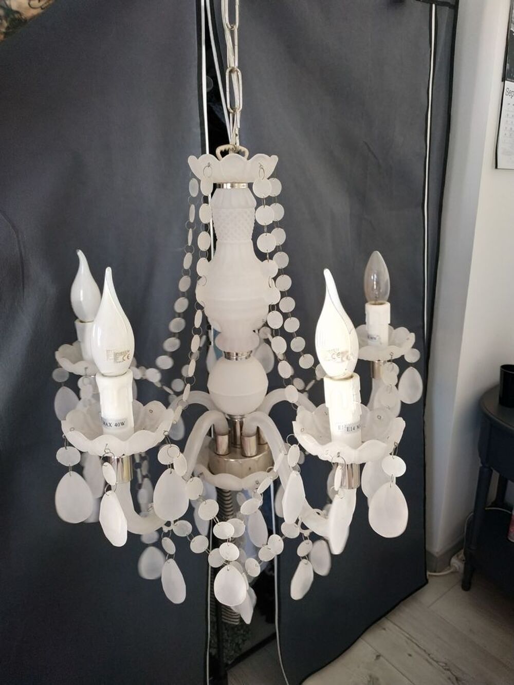 Lustre blanc Décoration