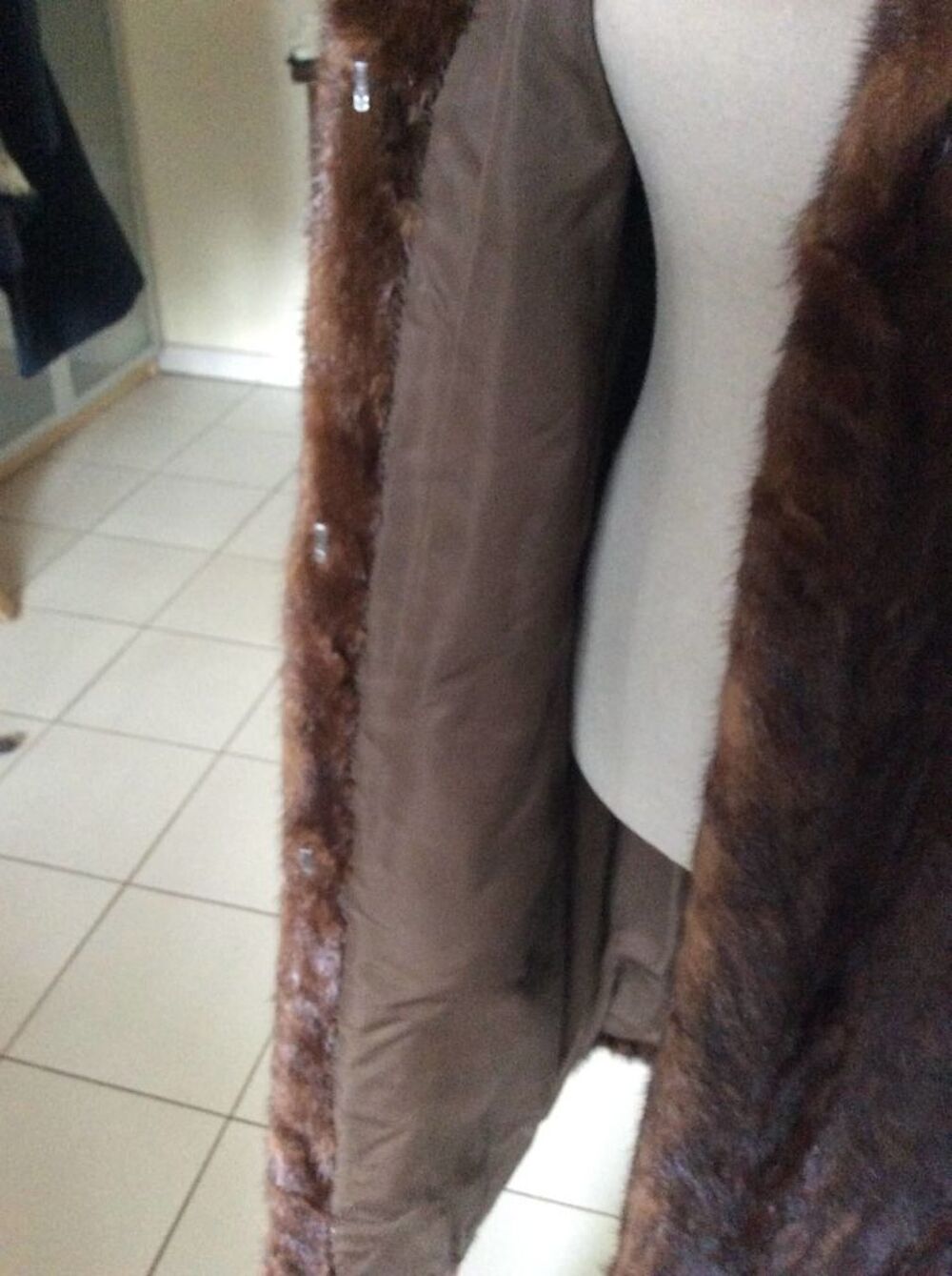 Manteau en vison v&eacute;ritable Vêtements