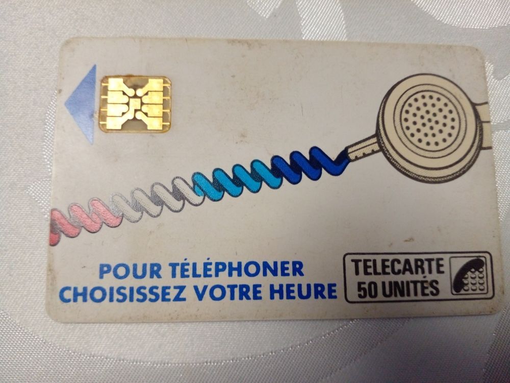 Ancienne carte de t&eacute;l&eacute;phone s&eacute;rie limit&eacute;e 