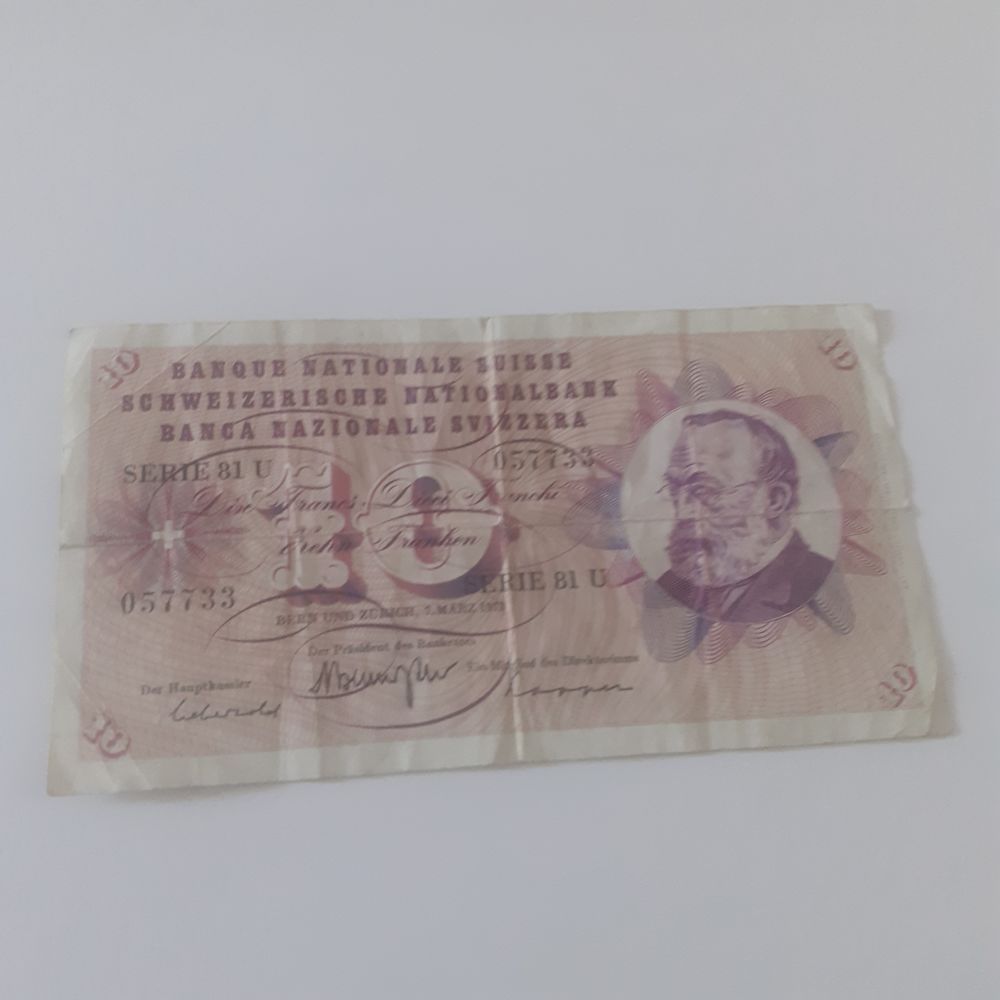 Billet banque suisse 