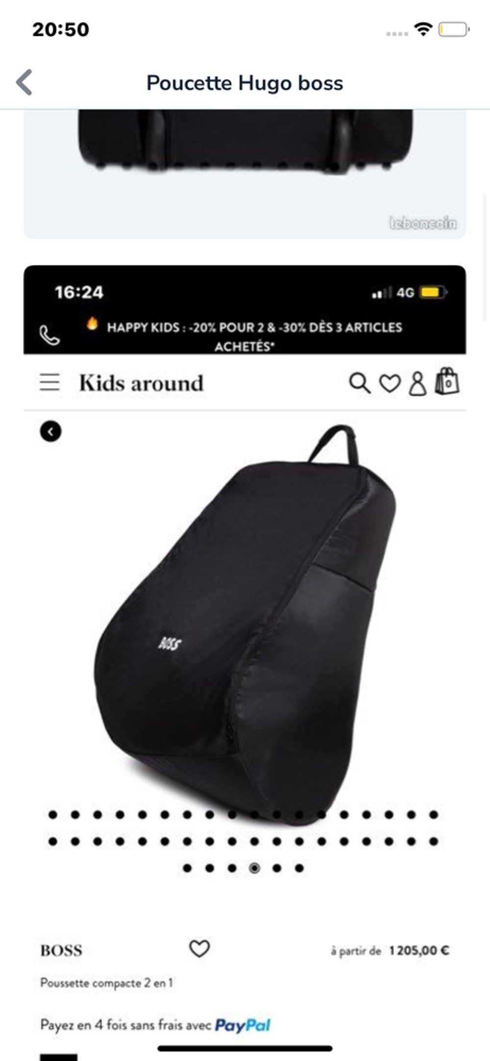 Poucette Hugo boss Puériculture