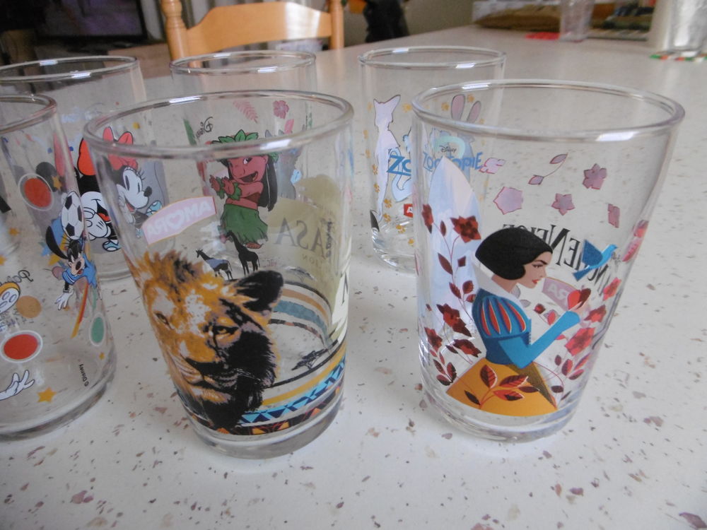 lot de 8 Verres AMORA neufs (jamais servis) parfait &eacute;tat Cuisine