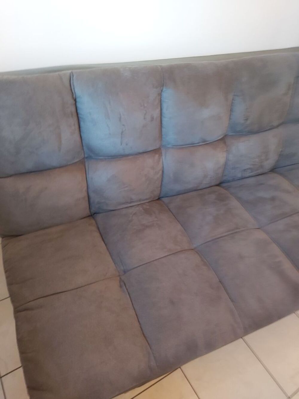 Clic clac canap&eacute; lit couleur gris Meubles