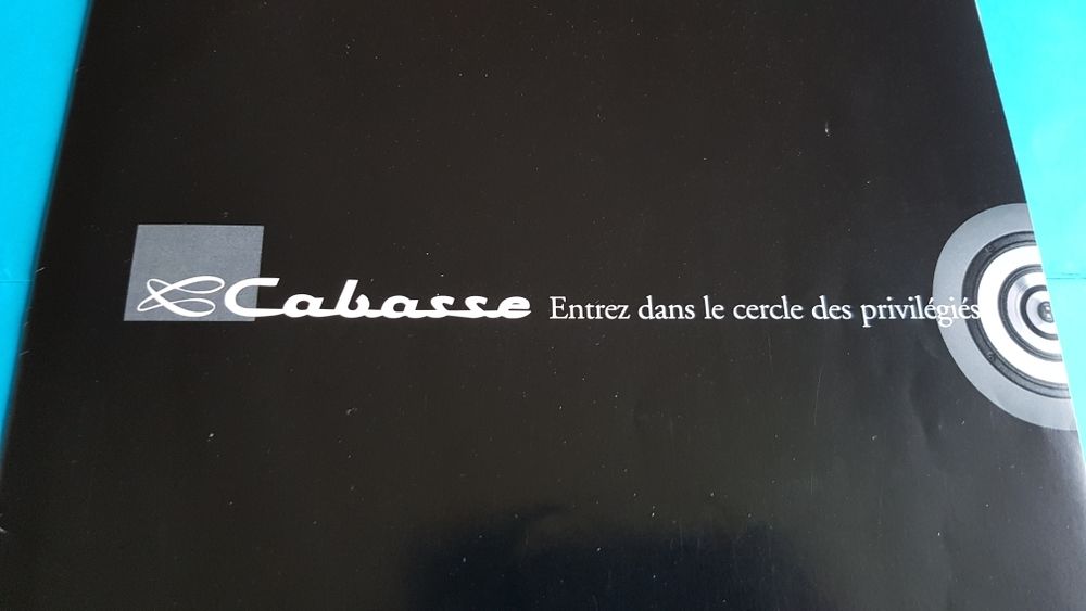 CABASSE CATALOGUE 97 Audio et hifi