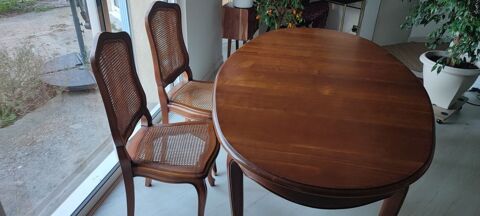 table ovale en meurisier , 8 chaises 1000 Nmes (30)