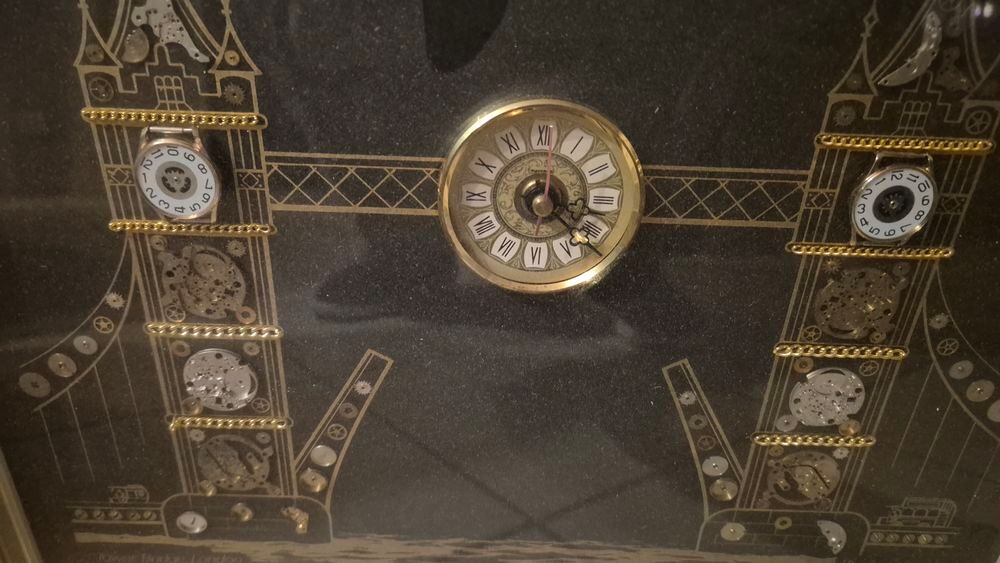 Pendule tableau anglais. Décoration