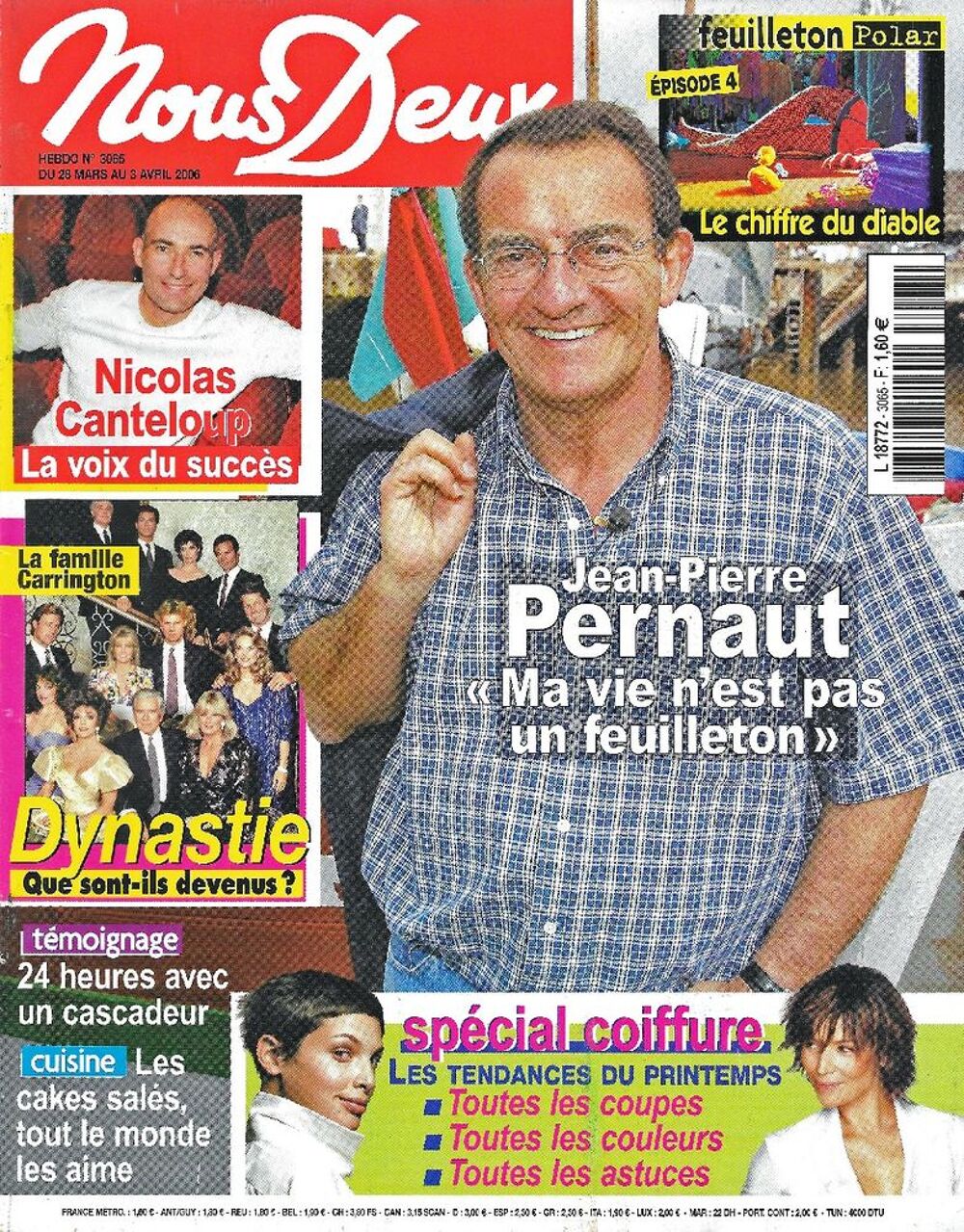 NOUS DEUX Magazine n&deg;3065 2006 Jean-Pierre PERNAUT Livres et BD