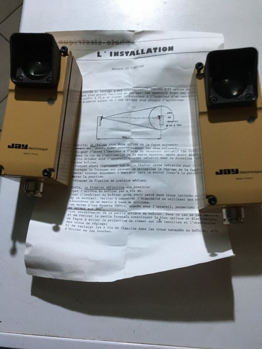 Barri&egrave;re Photo &eacute;lectrique port&eacute;e 75 m Bricolage