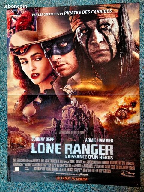 Affiche de cin�ma original LONE RANGER 40x60 cm 8 Curtafond (01)