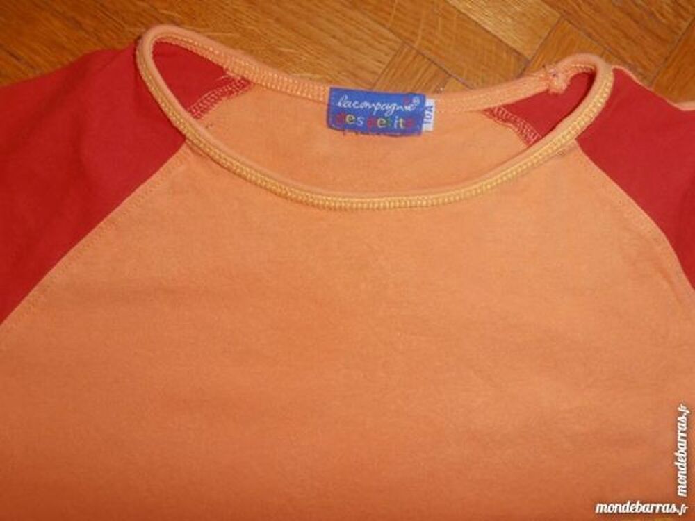 Tee-shirt orange et rouge Vêtements enfants