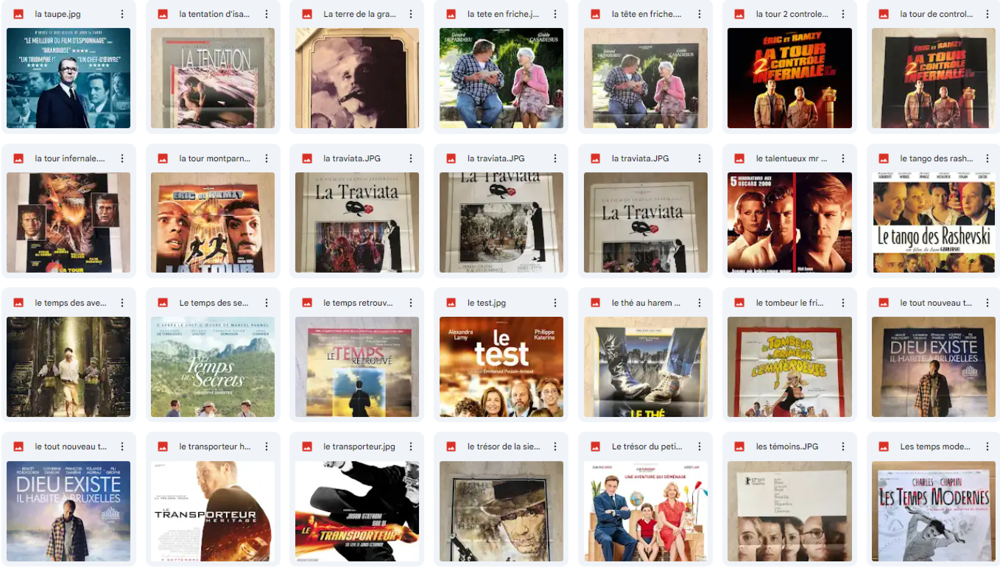 Affiches originales de cin&eacute;ma : Films en T (partie 4) 