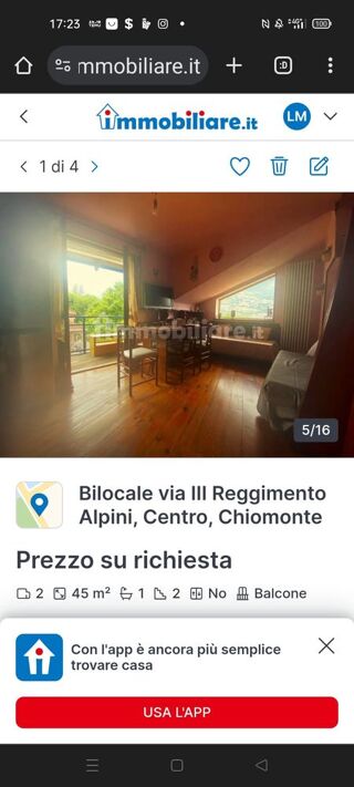  Appartement � vendre 3 pi�ces 45 m� Chiomonte, to, italia