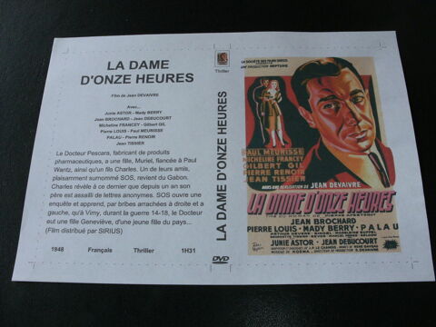 Film :   La dame d'onze heures   35 Saint-M�dard-en-Jalles (33)