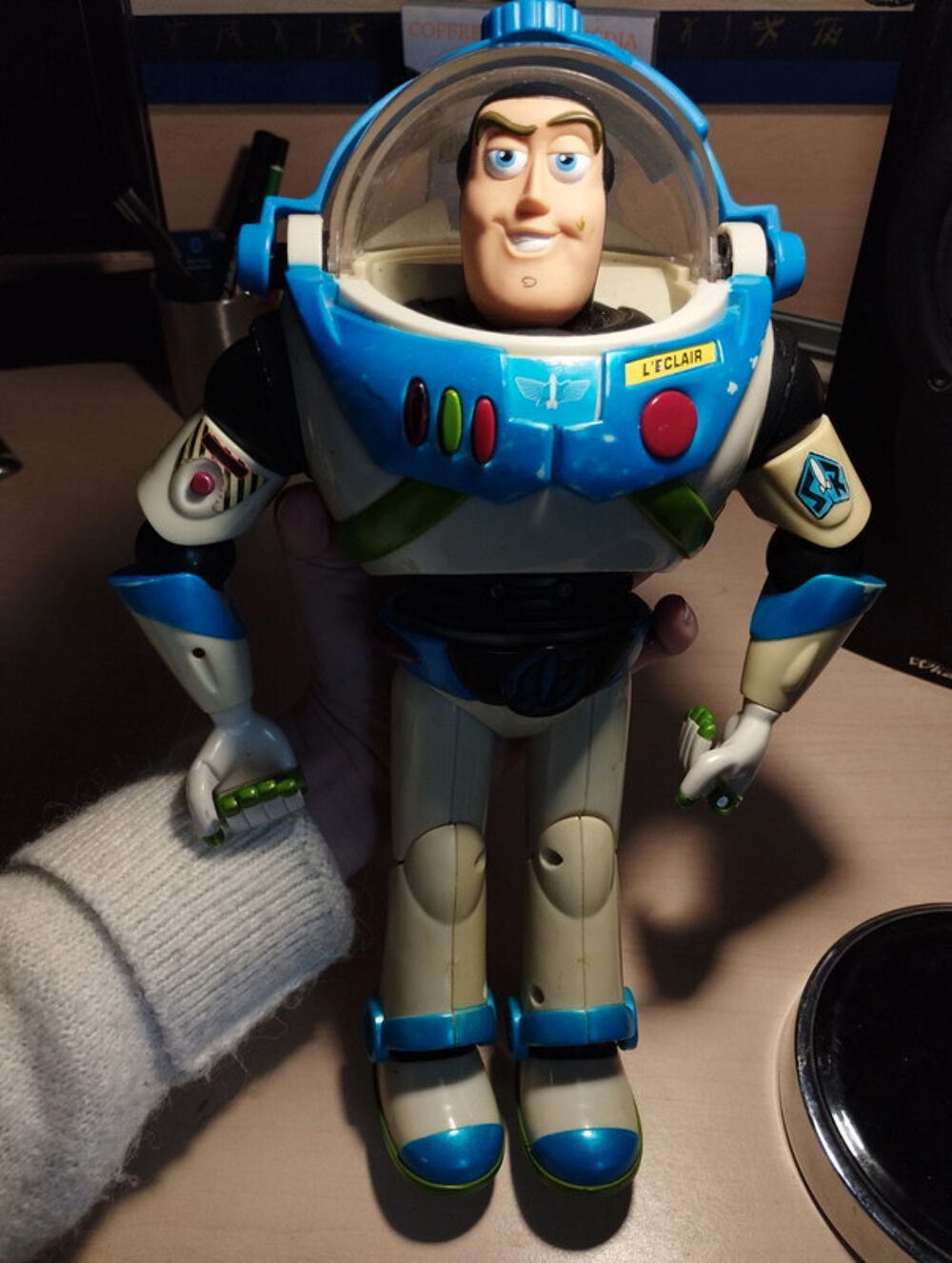 Figurine buzz l'&eacute;clair parlante interactive Disney 2001 coll Jeux / jouets